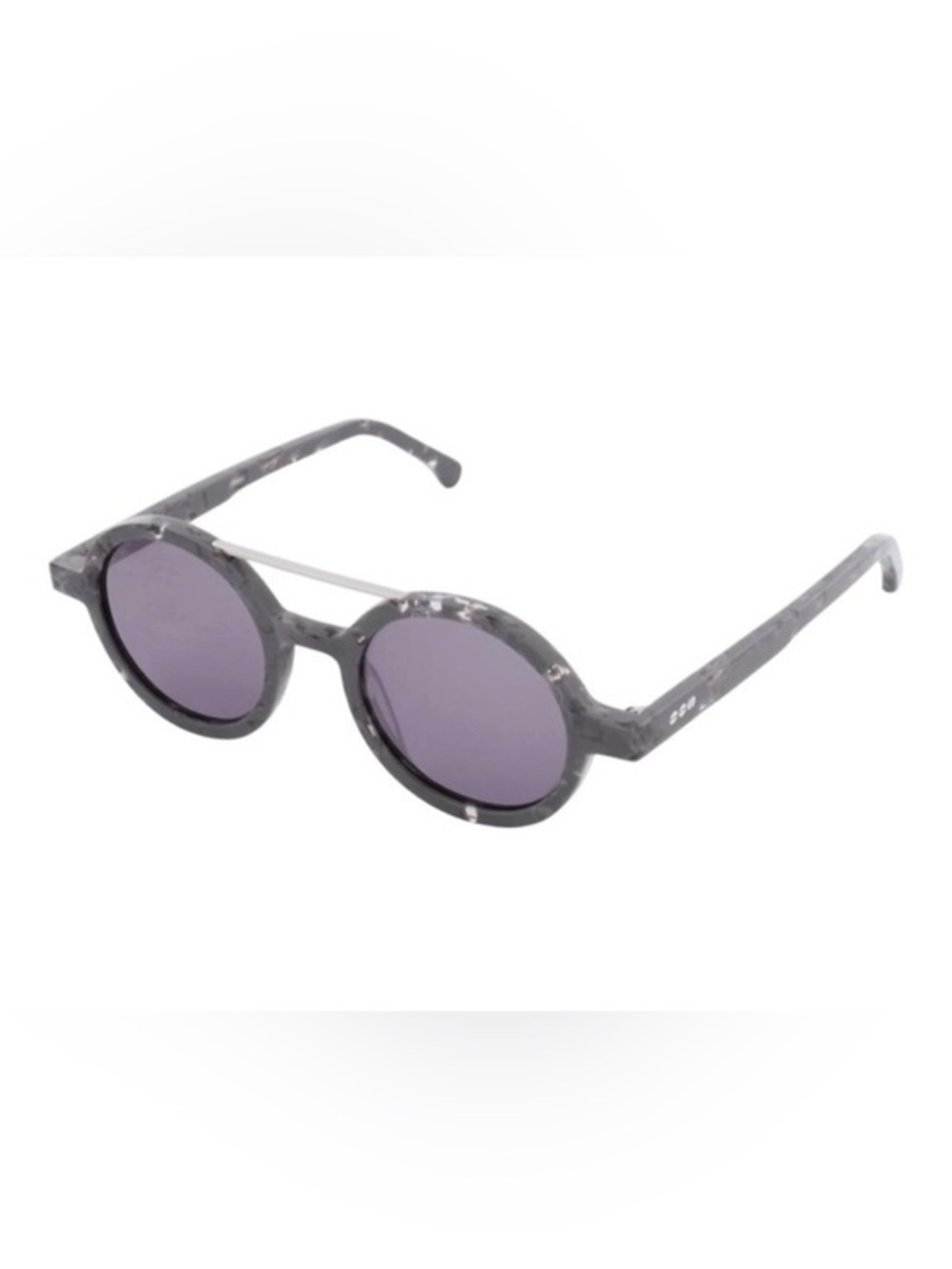 KOMONO Vivien Concrete Sunglasses NEW Grey Gray Round